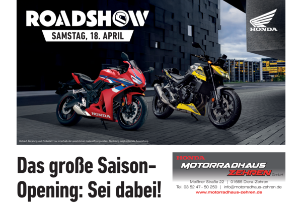 Honda Roadshow 2026 - die Saisoneröffnung