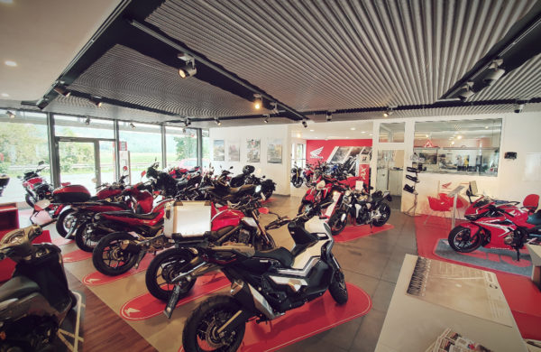 Der Honda Showroom des Motorradhaus Zehren.